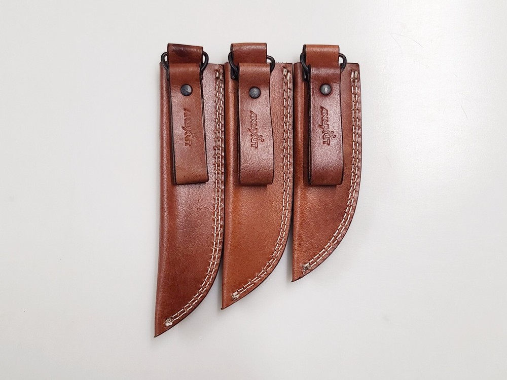 Hand Crafted Belt Loop Leather Knife Sheath FIXED BLADE KNIFE Vertical Holster