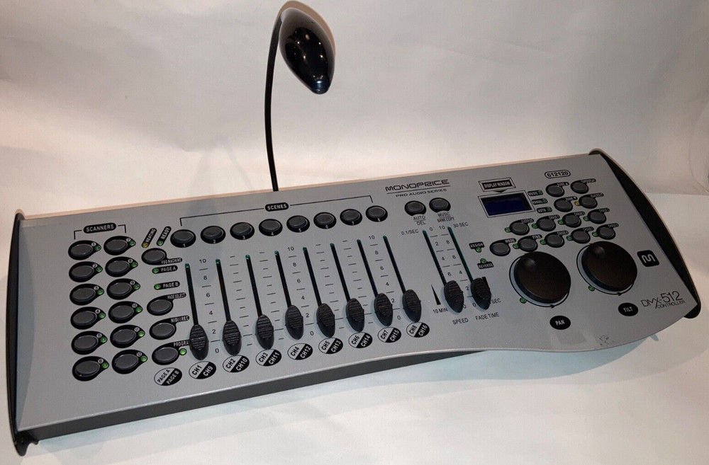 16 Channel DMX-512 Stage Light Controller Console - Monoprice 612120