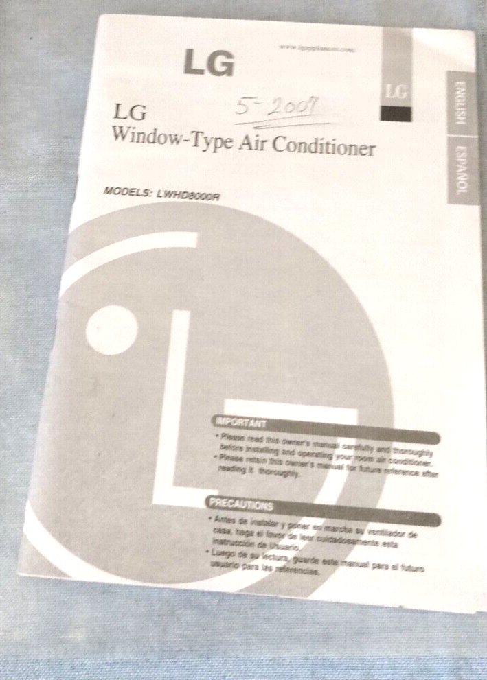 LG lwhd8000r - Original Instructions User Manual