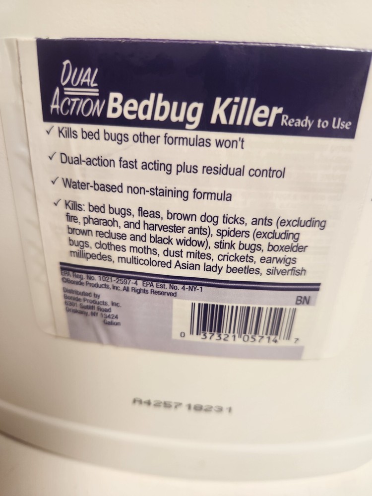BONIDE BEDBUG, FLEA &TICK KILLER BEDBUG PREVENTION 1 GAL w/ Sprayer ORDERLESS