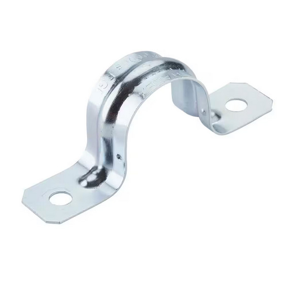 ½″ Galvanized 2‑Hole Pipe Hanger Strap 10‑Pack – Heavy‑Duty Steel