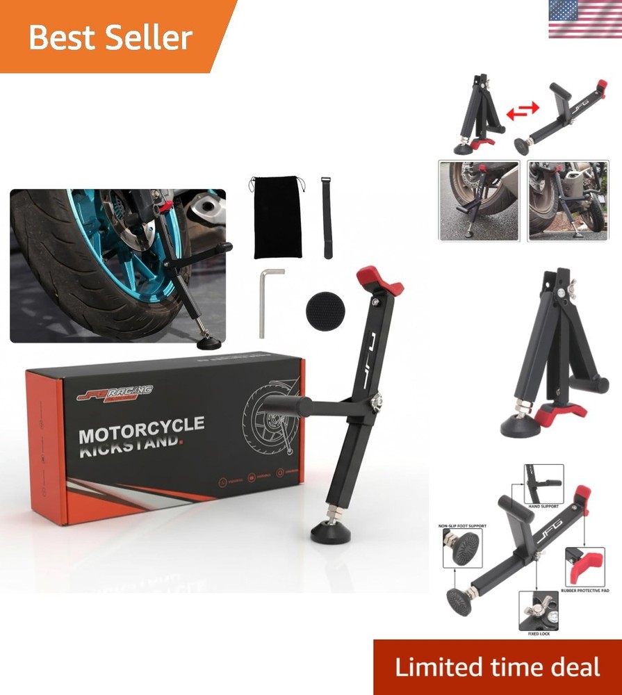 Foldable Universal Motorcycle Lift Stand - Effortless Support for Every Ride