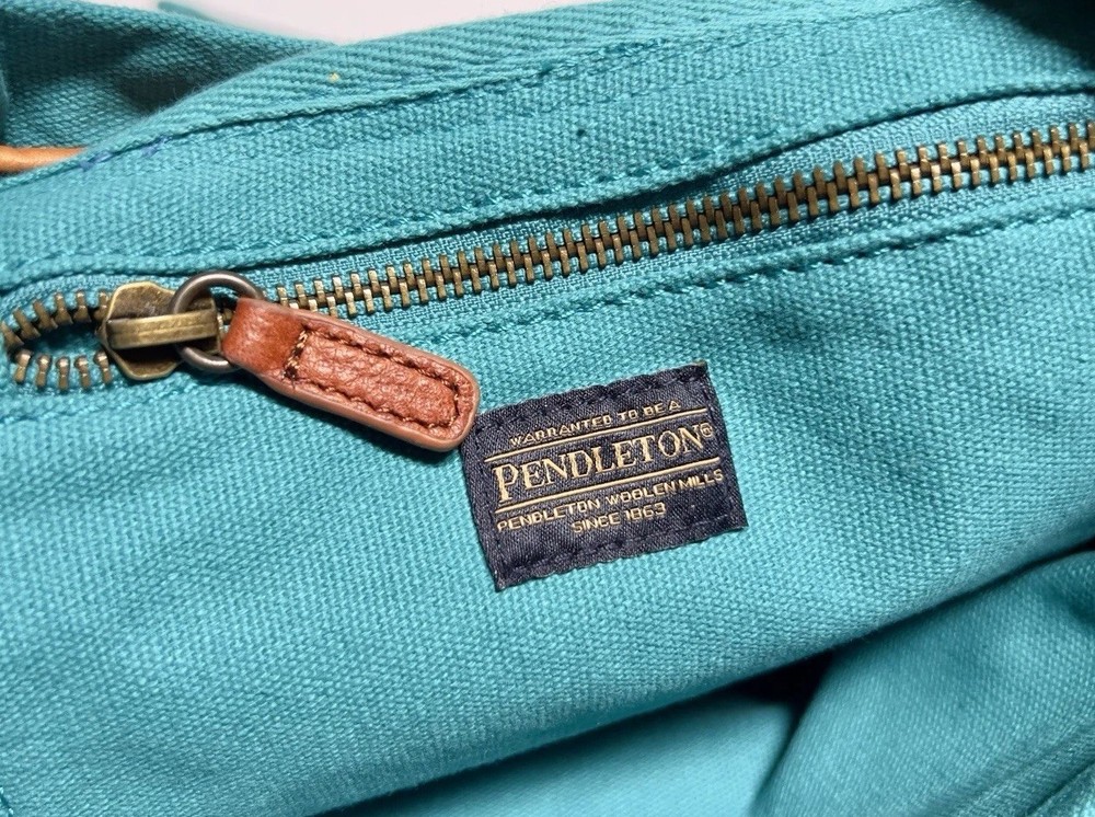 New Pendleton SUNSET PASS Southwestern TURQUOISE Drawstring Backpack Rucksack