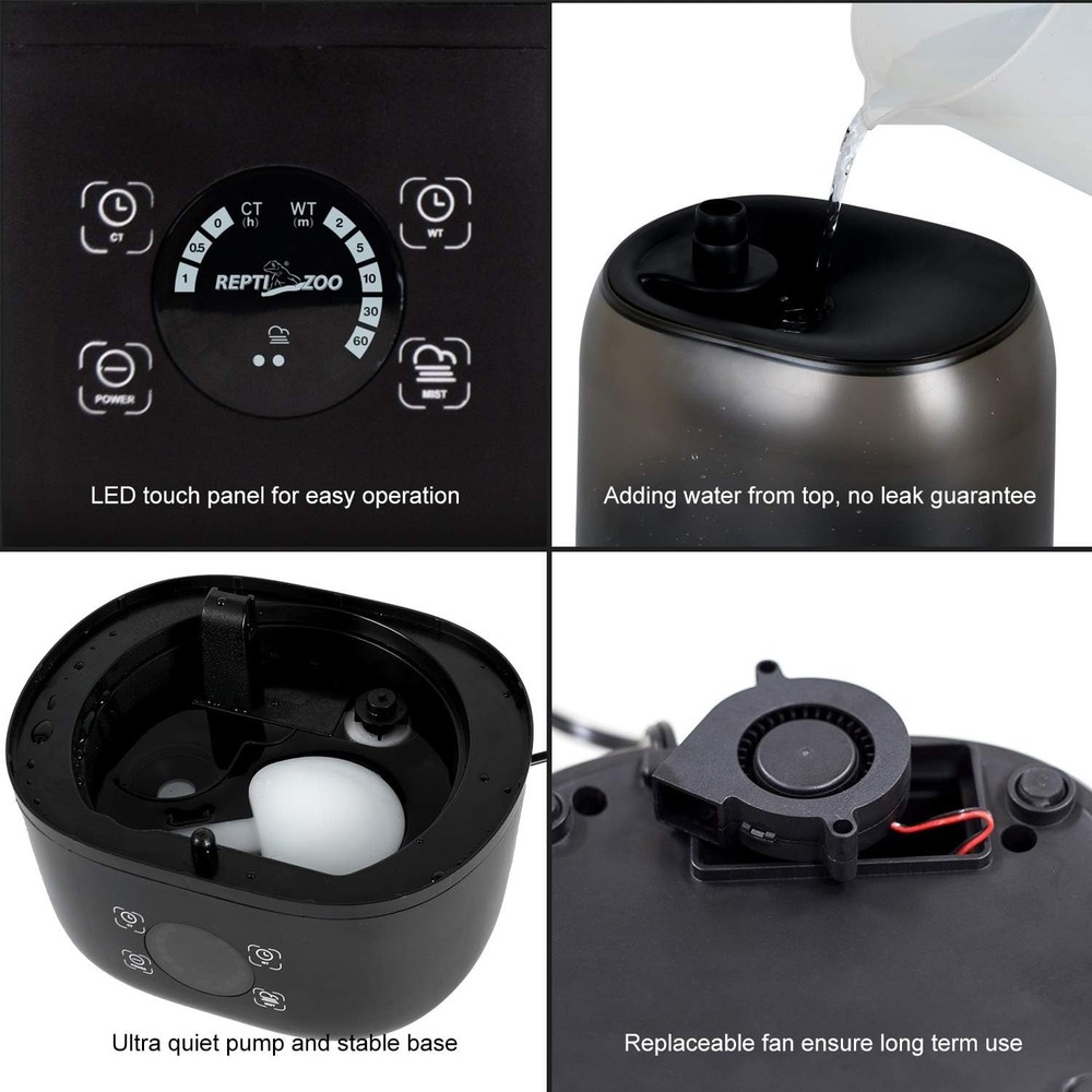 Automatic 4L Terrarium Humidifier with Adjustable Misting & Easy-Clean Design