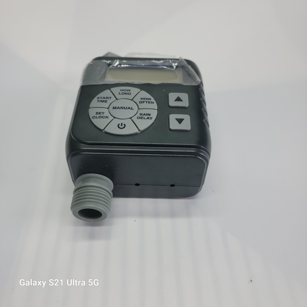 HTM-01L Solar Digital Hose Timer w Rain Delay - Tested, Works! Missing Pieces