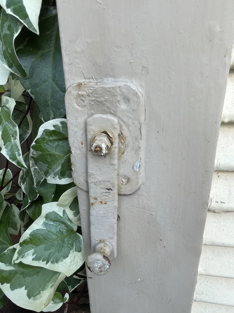 Vintage beige French shutter