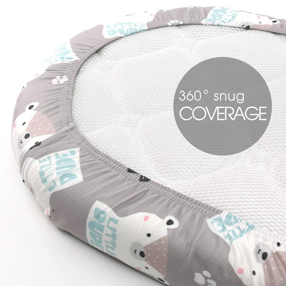 Stretch Ultra Soft Fitted Bassinet Sheet Set 2 Pack Universal Cradle Sheet Se...
