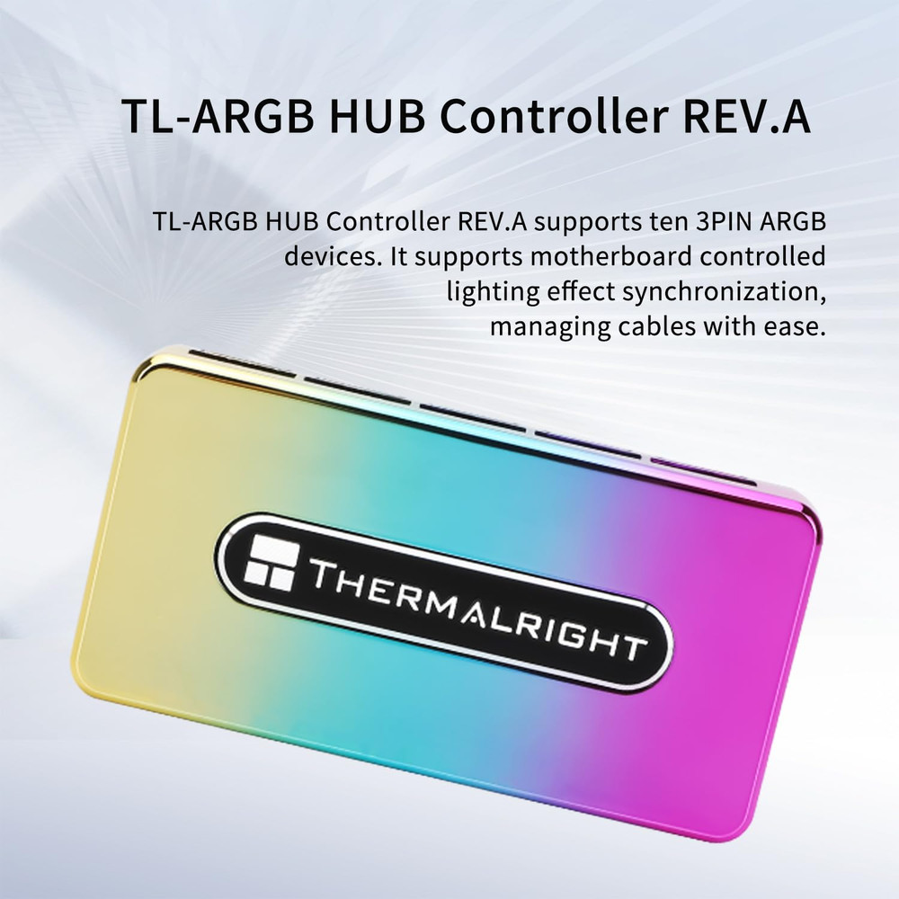 Thermalright ARGB HUB Controller Rev.A Used SATA Power Supply,Support 10 Groups
