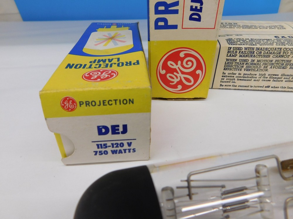 2pcs DEJ Projection Lamp Projector Bulb General Electric