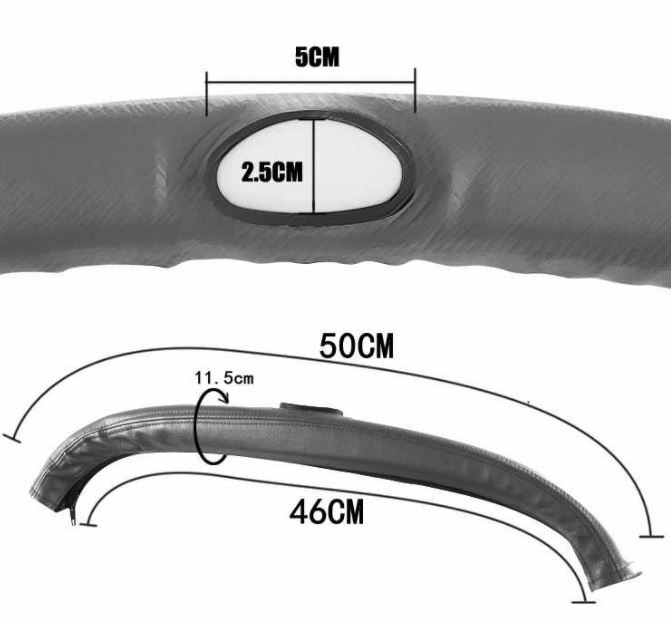 PU Leather Handle Cover for Stroller - Compatible with Doona