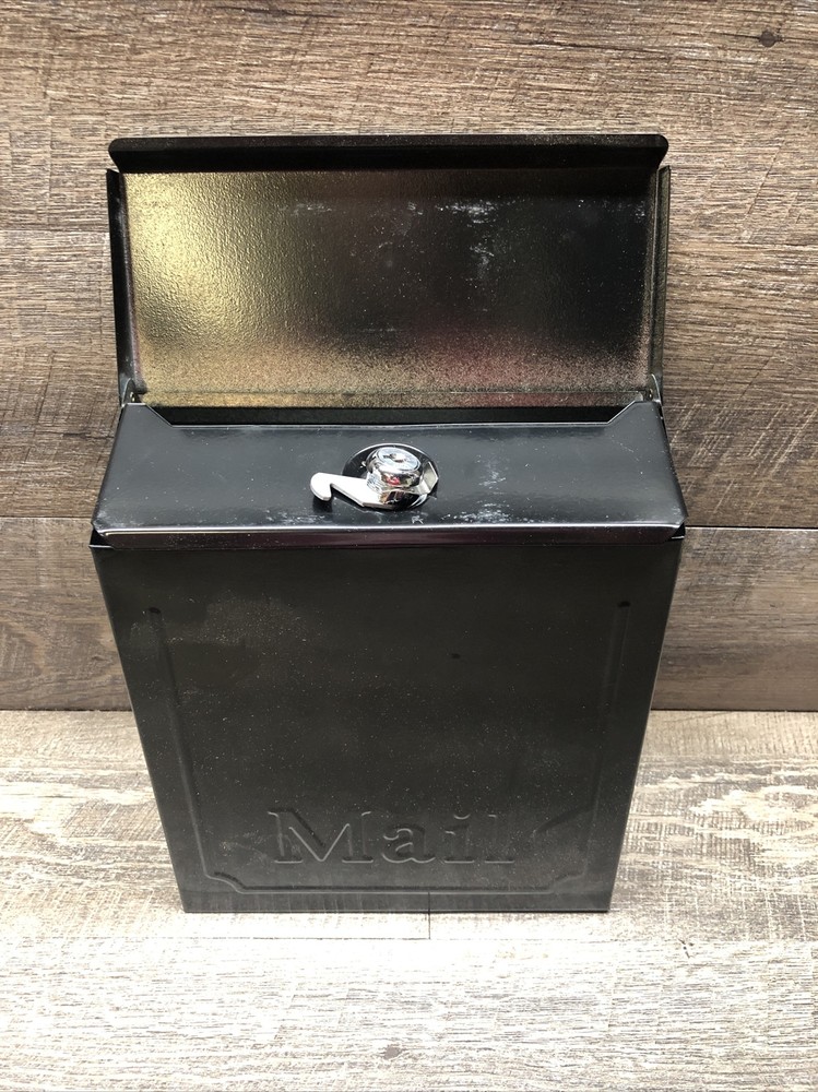 Steel Locking Standard Drop Box Wall Mount Mailbox Home Or Office No Key