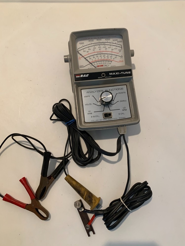 Vintage RAC Maxi-Tune Ignition Analyzer For 4 6 8 Cylinder