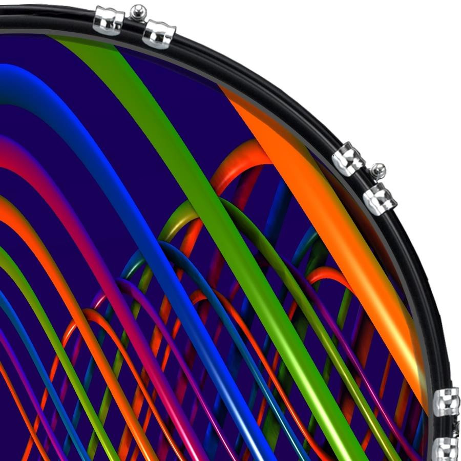 20" Custom Bass Kick Drum Front Head Graphical DNA1