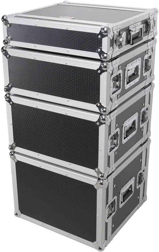 ProX X-4UE 4U Deluxe 14" Deep 19" Width Amp Effects Rack Flight Hard Case