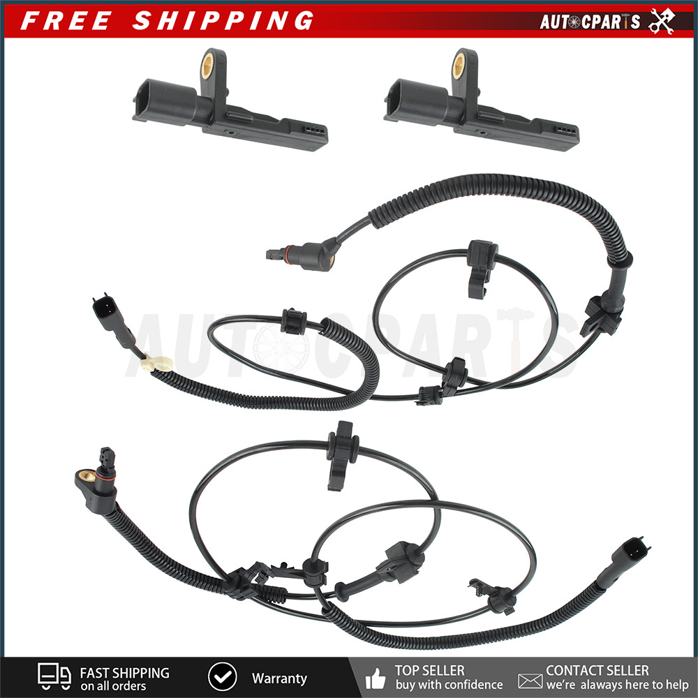 4 ABS wheel speed sensor Front Rear Right & Left For JEEP LIBERTY 2006-2007