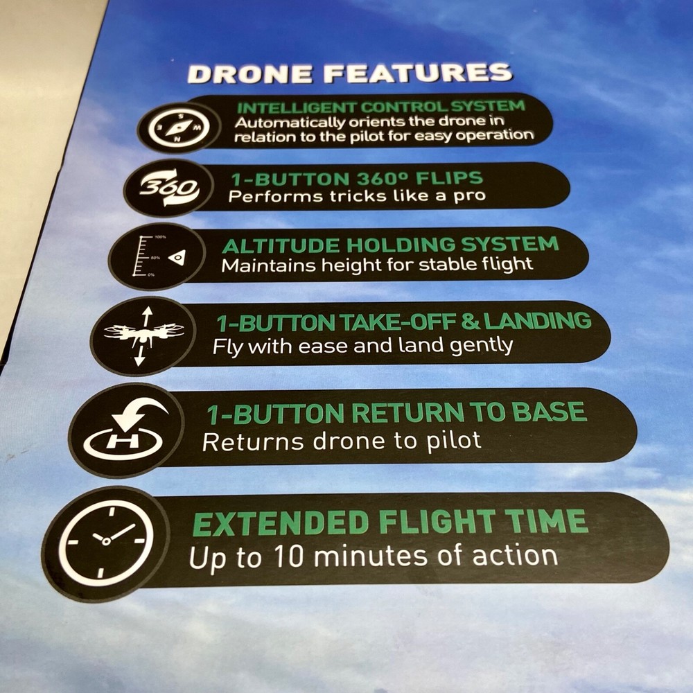 Quadcopter Drone Advanced Technology National Geographic Remote Control NIB