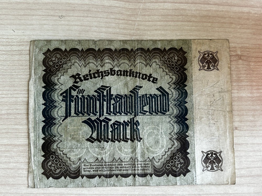 Germany 5000 Mark 1922 Bank Note