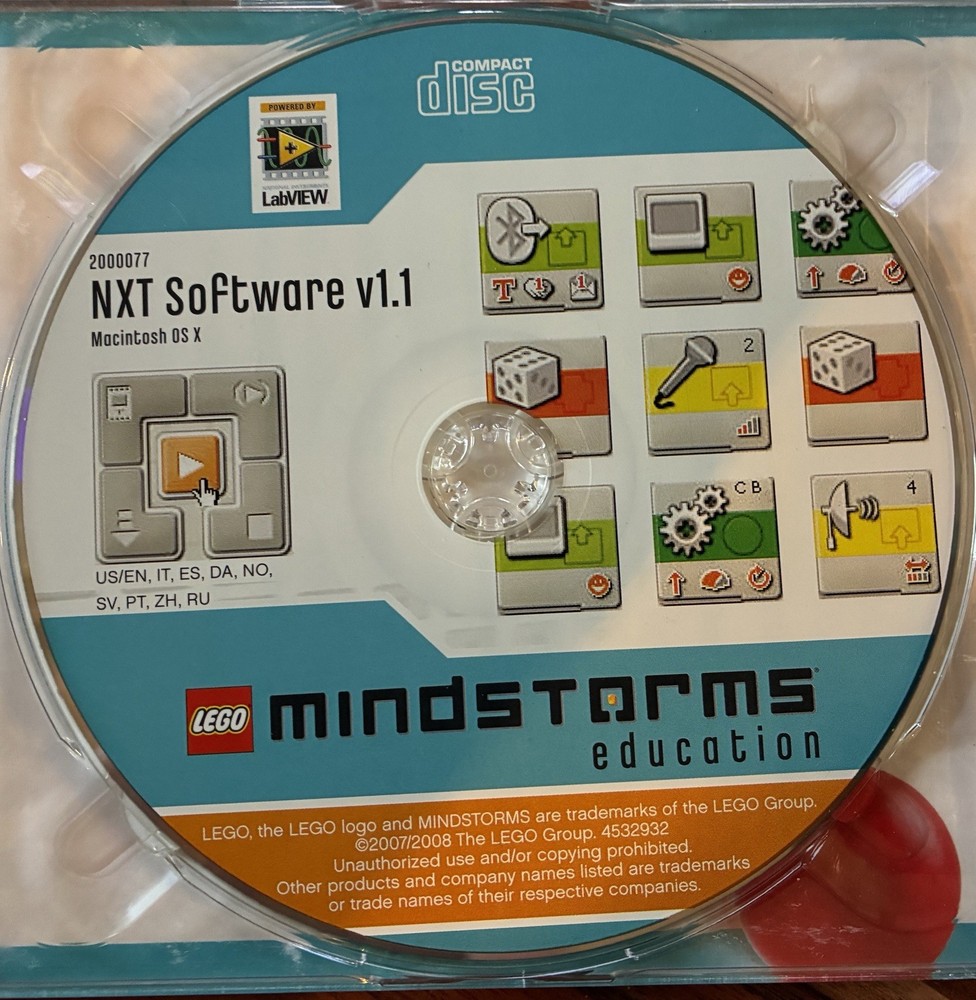 Lego Mindstorms Education NXT 2000077 Software V1.1 User Guide.