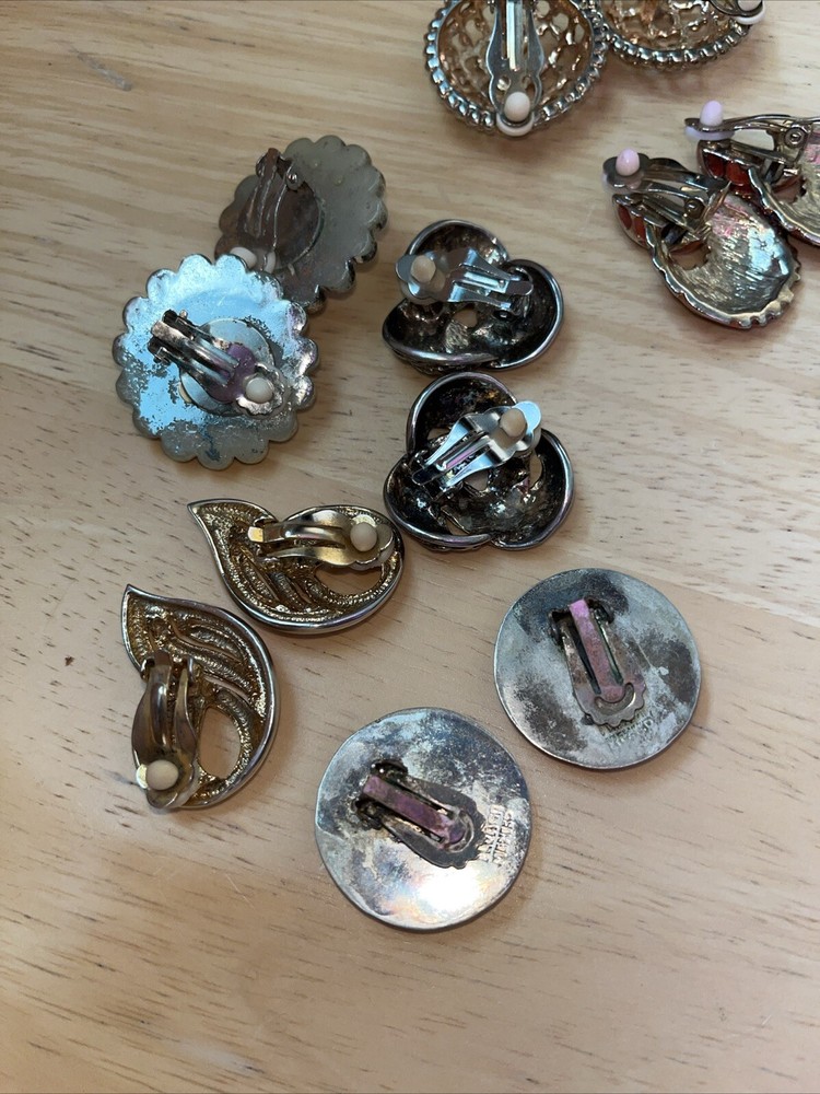 Mixed Lot Vintage Clip Earrings