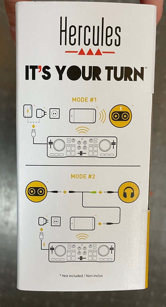 Hercules DJControl Mixer Bluetooth Wireless DJ Controller for Smartphone - NEW