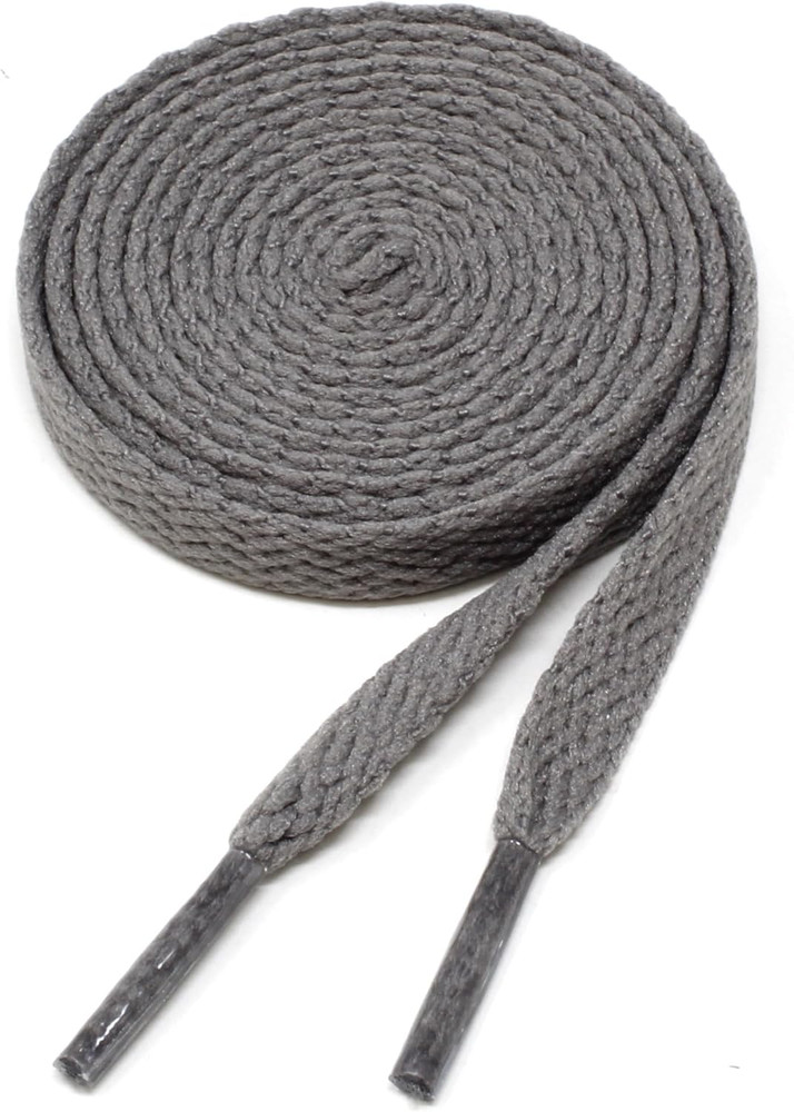 Flat Shoelaces 5/16" Wide Solid Color Strings for Athletic Sneakers Boots & Shoe