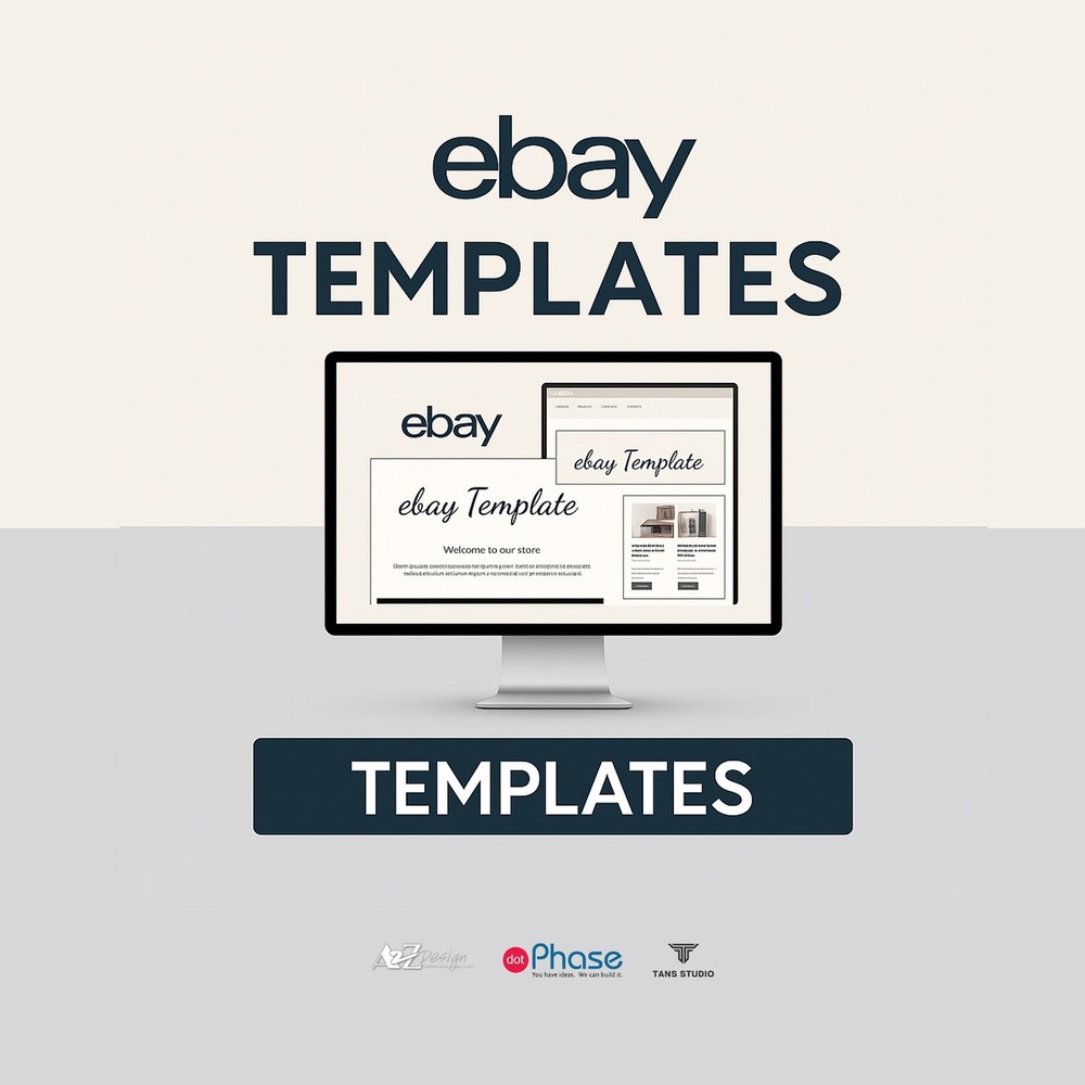 Custom eBay Storefront & Listing Template | Mobile HTML Design + Logo