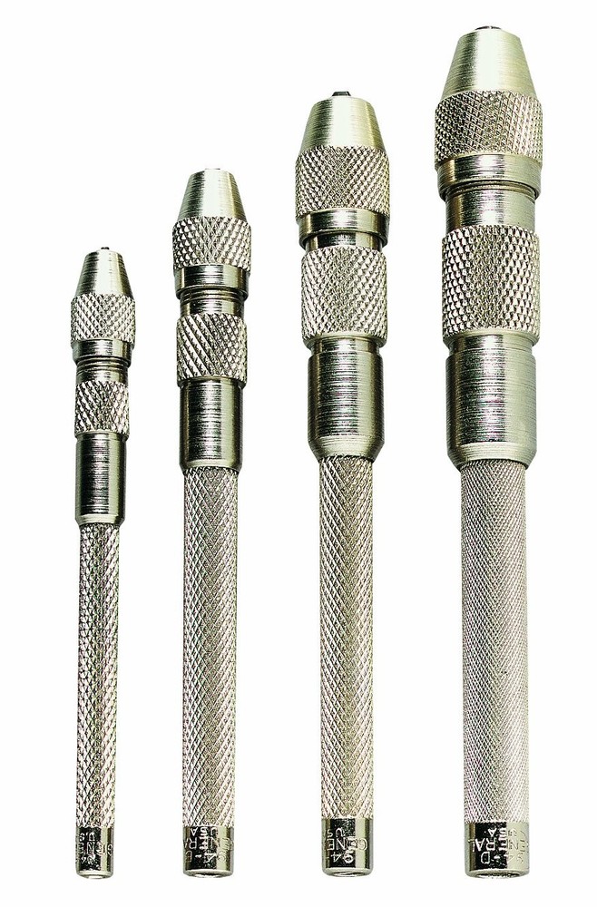 General Tools S94 Single End Pin Vise Set Silver