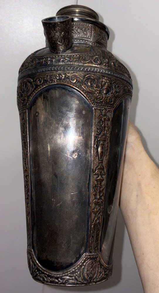 Antique EG Webster & Son Silver Plated Cocktail Shaker