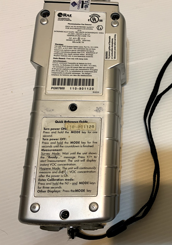 RAE Systems MiniRAE 2000 Portable GAS Detector Meter