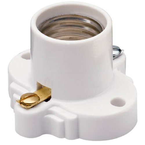 Legrand - Pass & Seymour White Medium Base Cleat Lamp Socket (Color may vary)
