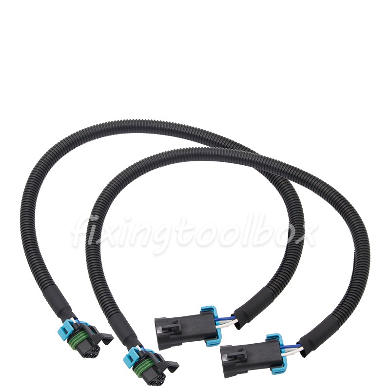 Pair 24" Oxygen O2 Sensor Extension Wire Harness for Camaro Corvette LS2 LS3 LS7