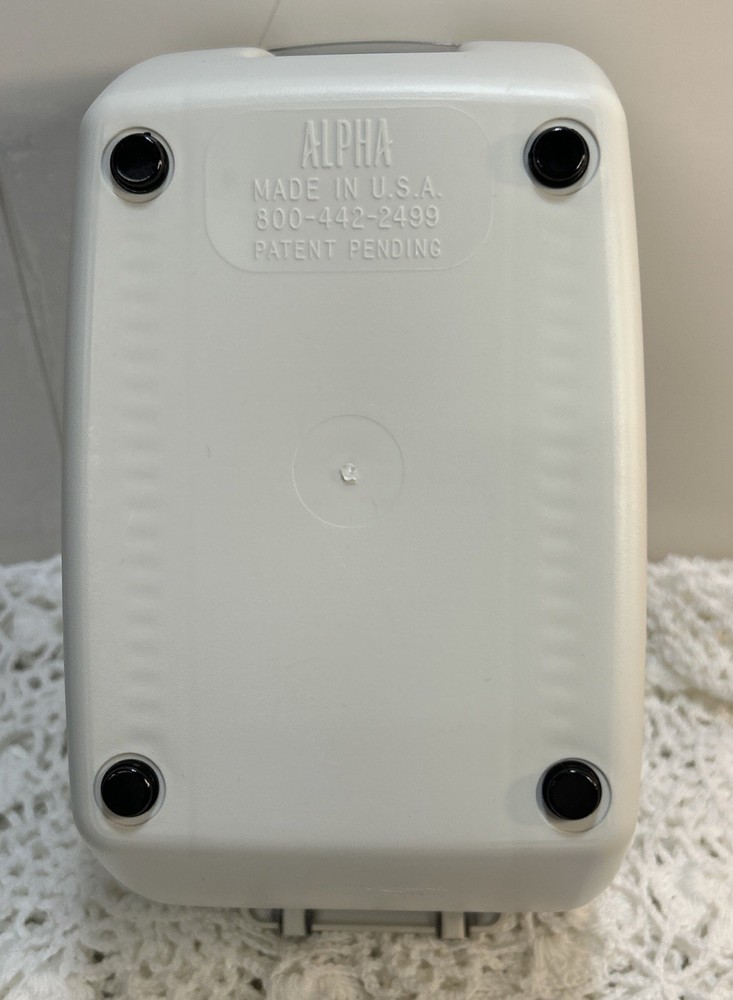 Vintage Alpha 3.5" Floppy Disk Double Sided Storage Box Case Holder