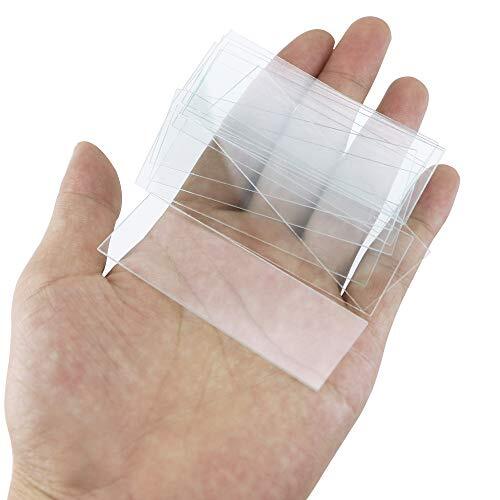 100 Blank Glass Microscope Slides & 100 Cover Slips for Experiments and Analysis