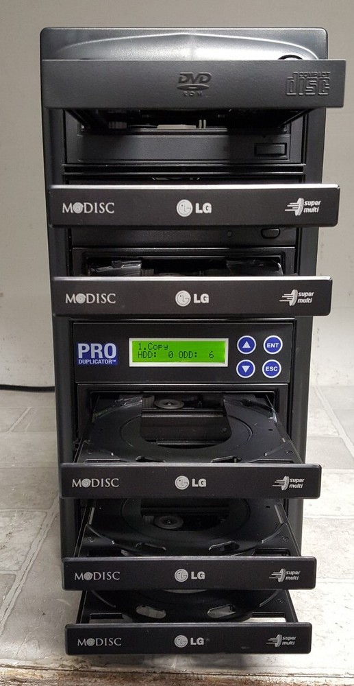 LG Pro Duplicator 1 TO 5 CD DVD Burner Duplication Tower