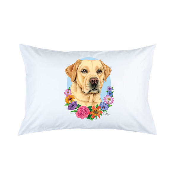 Yellow Labrador Retriever Micro Fiber Pillowcase