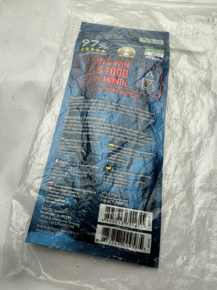 ARCTIC MX-4 (4 g) - Premium Performance Thermal Paste for all processors...