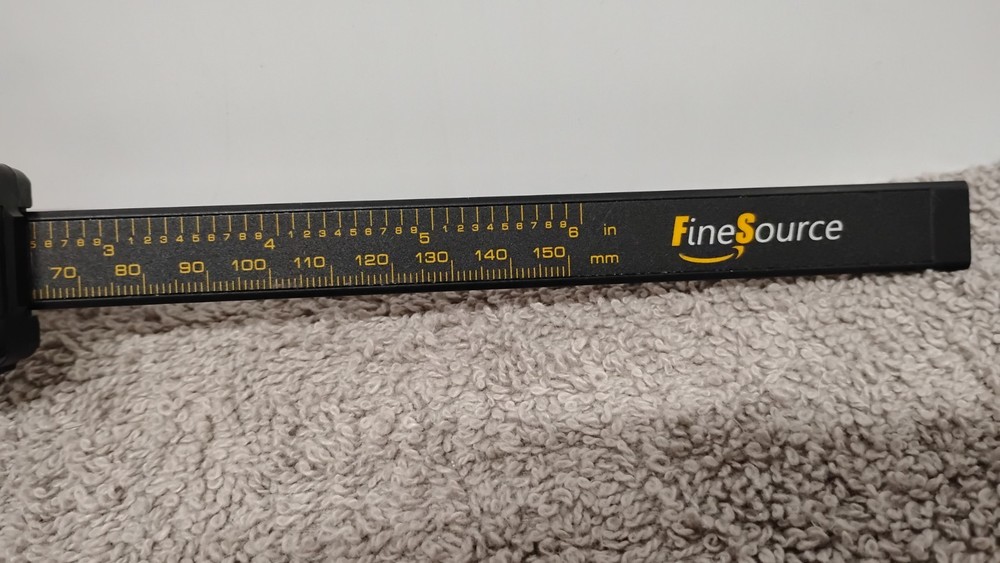 2 Fine Source Carbon Fiber Composite Digital Caliper 150 mm 6". (00)