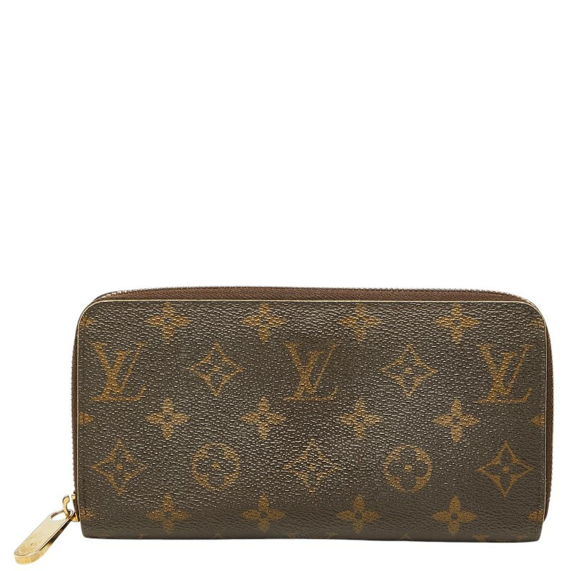 Louis Vuitton Monogram Zippy Wallet Long PVC Brown