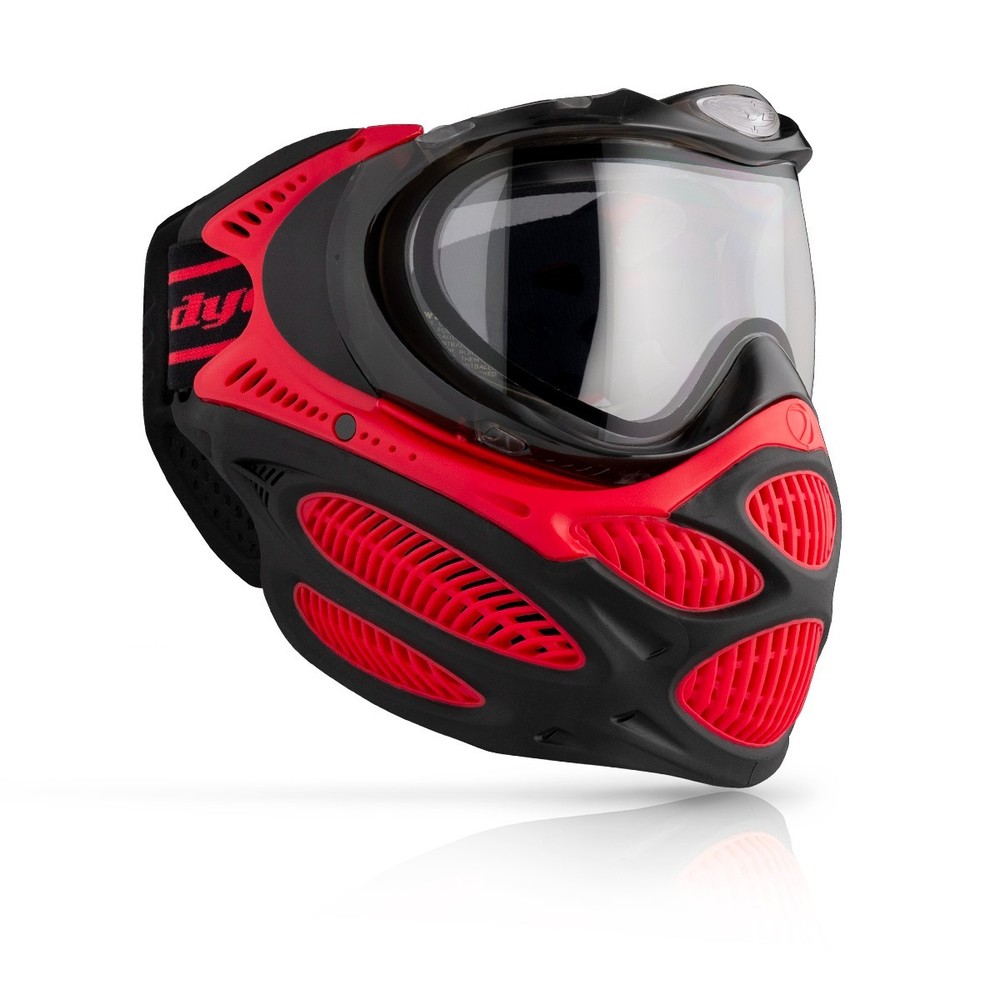 Dye Paintball i3 Pro Protective Padded Gear Goggle System Mask Fire Red