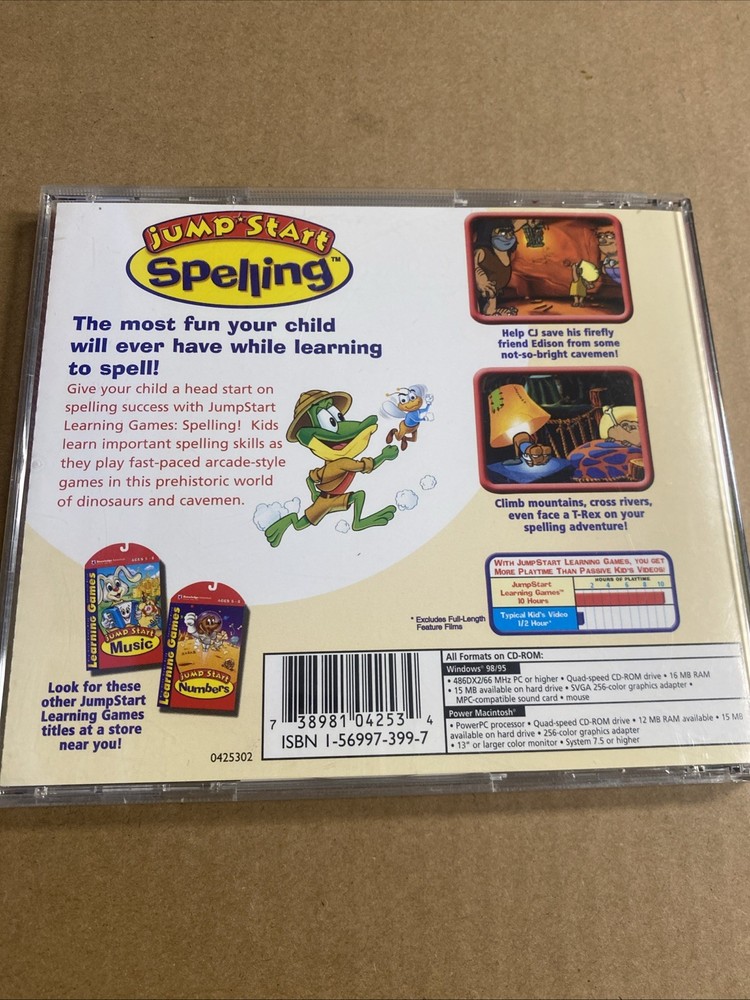 Knowledge Adventure JumpStart Spelling Ages 5-8 (PC CD-ROM) Win 95/98/ POWER MAC