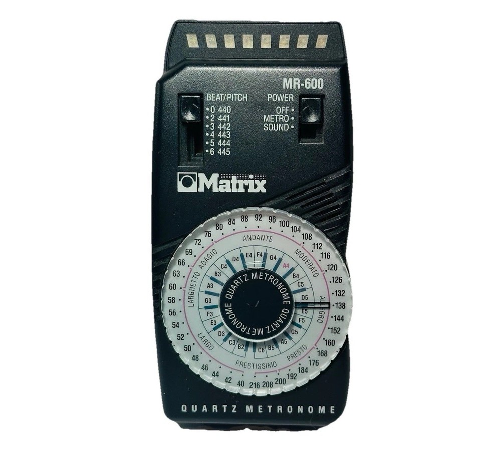 Matrix MR-600 Quartz Metronome w/ LED Pendulum Simulation & Down Beat Accent