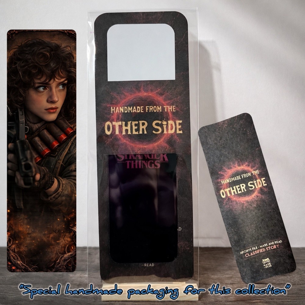 Stranger Things Inspired Nancy Bookmark – Laminated 2x7 Fan Art