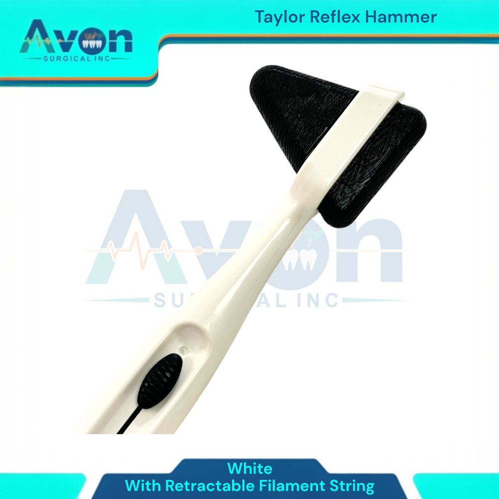 Taylor Hammer with Retractable Filament String- Plastic - Neuro Reflex Hammer