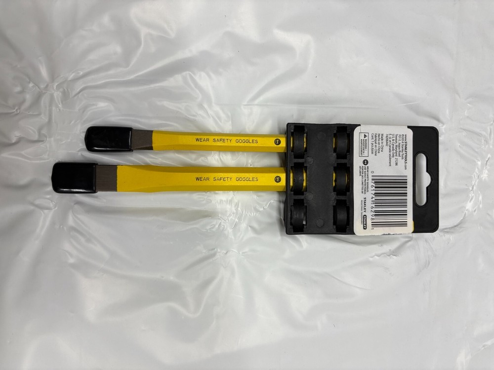 Stanley 16-298 2 Piece Cold Chisel Kit-*NEW/Missing a piece*