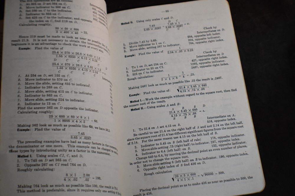 1944 The Polyphase Slide Rule No. N4053 Manual