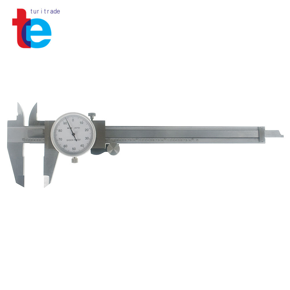 6" Utility Dial Caliper, 0.001" Resolution With Slide Lock, Including Case