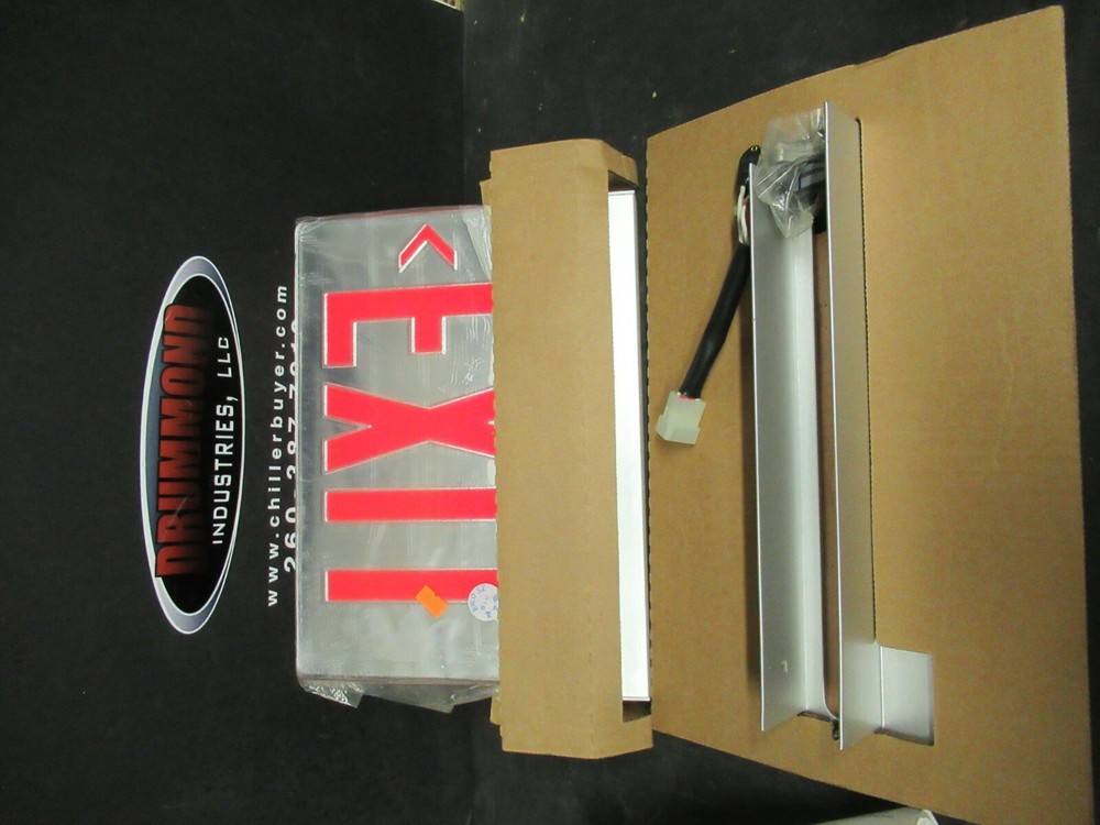 LITHONIA LIGHTING EDGE LIT LED EMERGENCY EXIT DOUBLE FACE