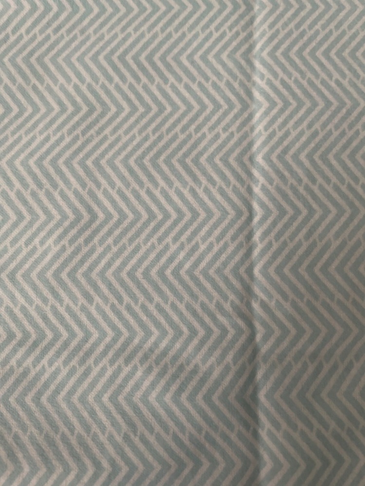 1 YARD SNUGGLE FLANNEL FABRIC LIGHT BLUE HERRINGBONE PATTERN BY EMMAMILA