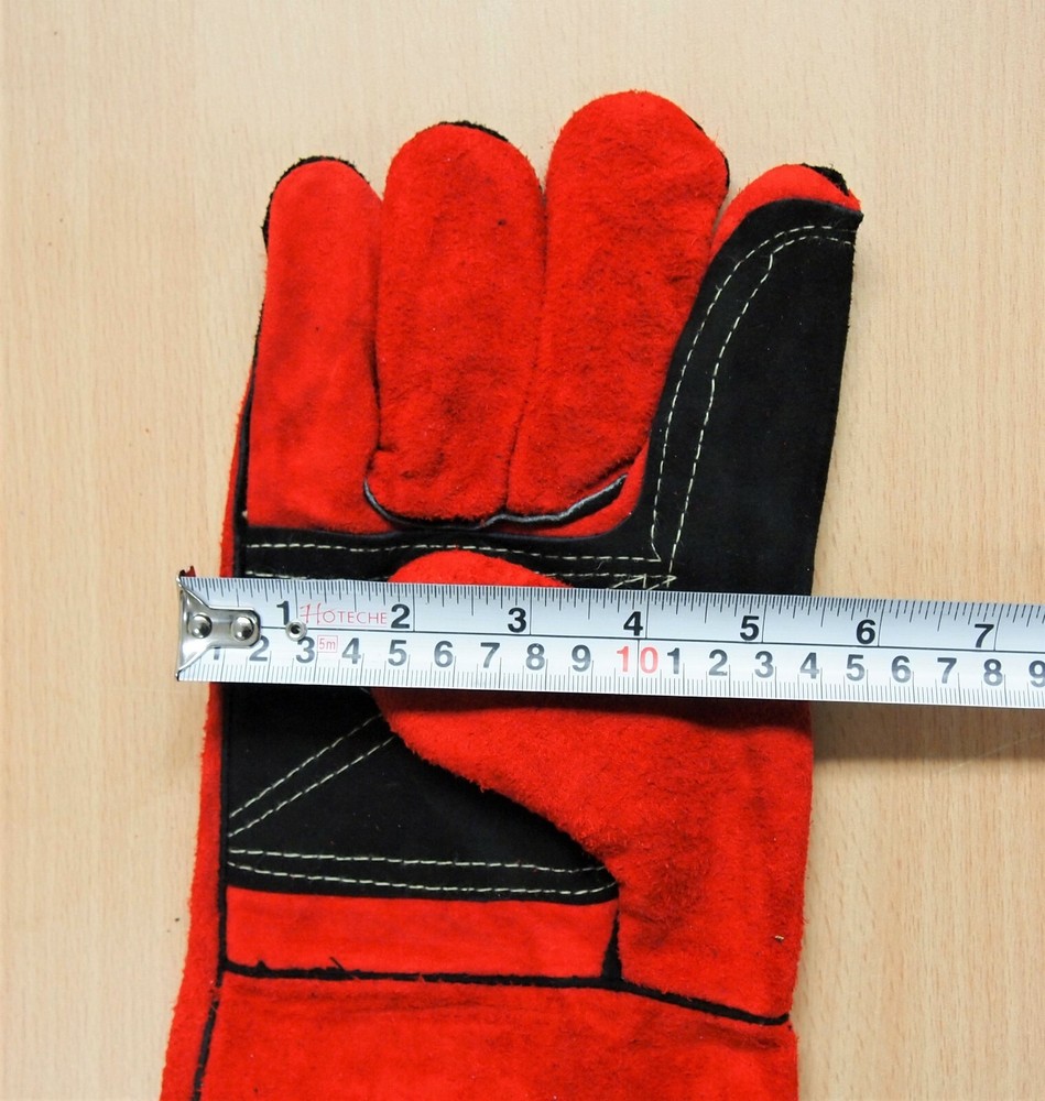 14" Leather Cowhide Welding Gloves 1Pair