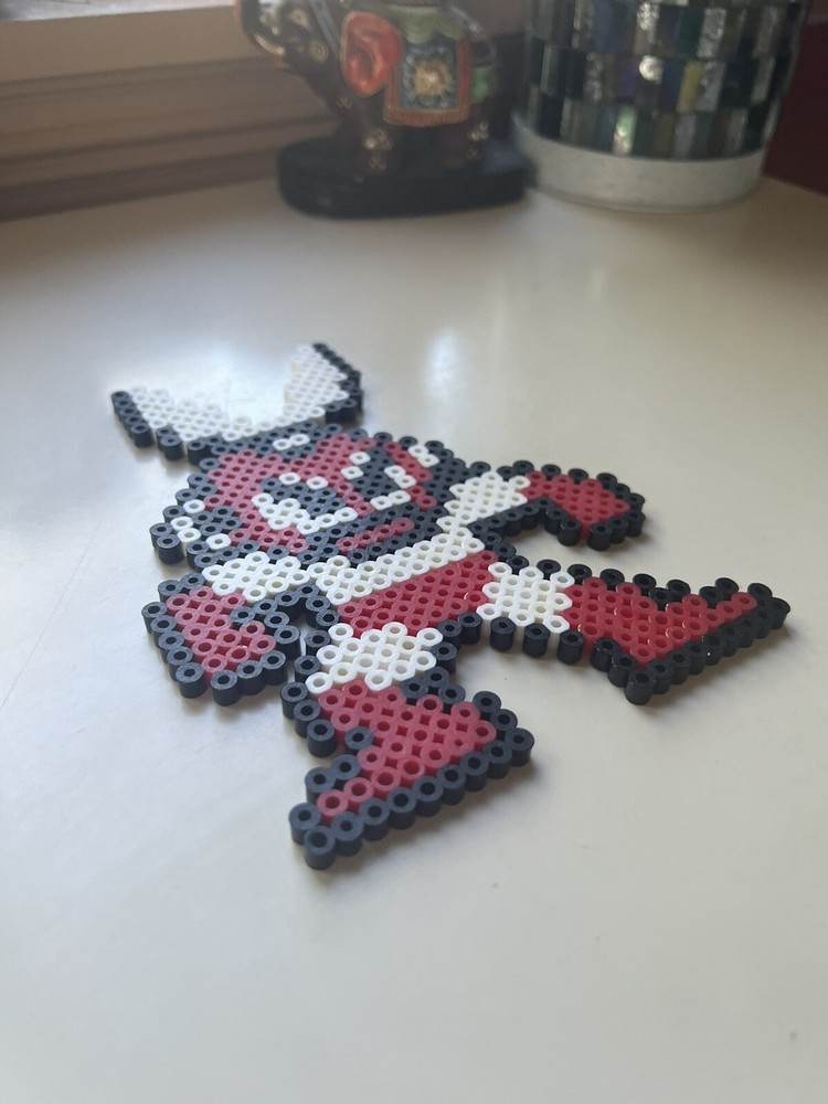 Cut Man Mega Man Perler Bead Retro Sprite Pixel Art
